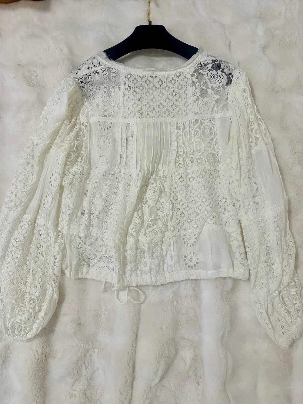 NWT Free People One Naya Lace Top Size M